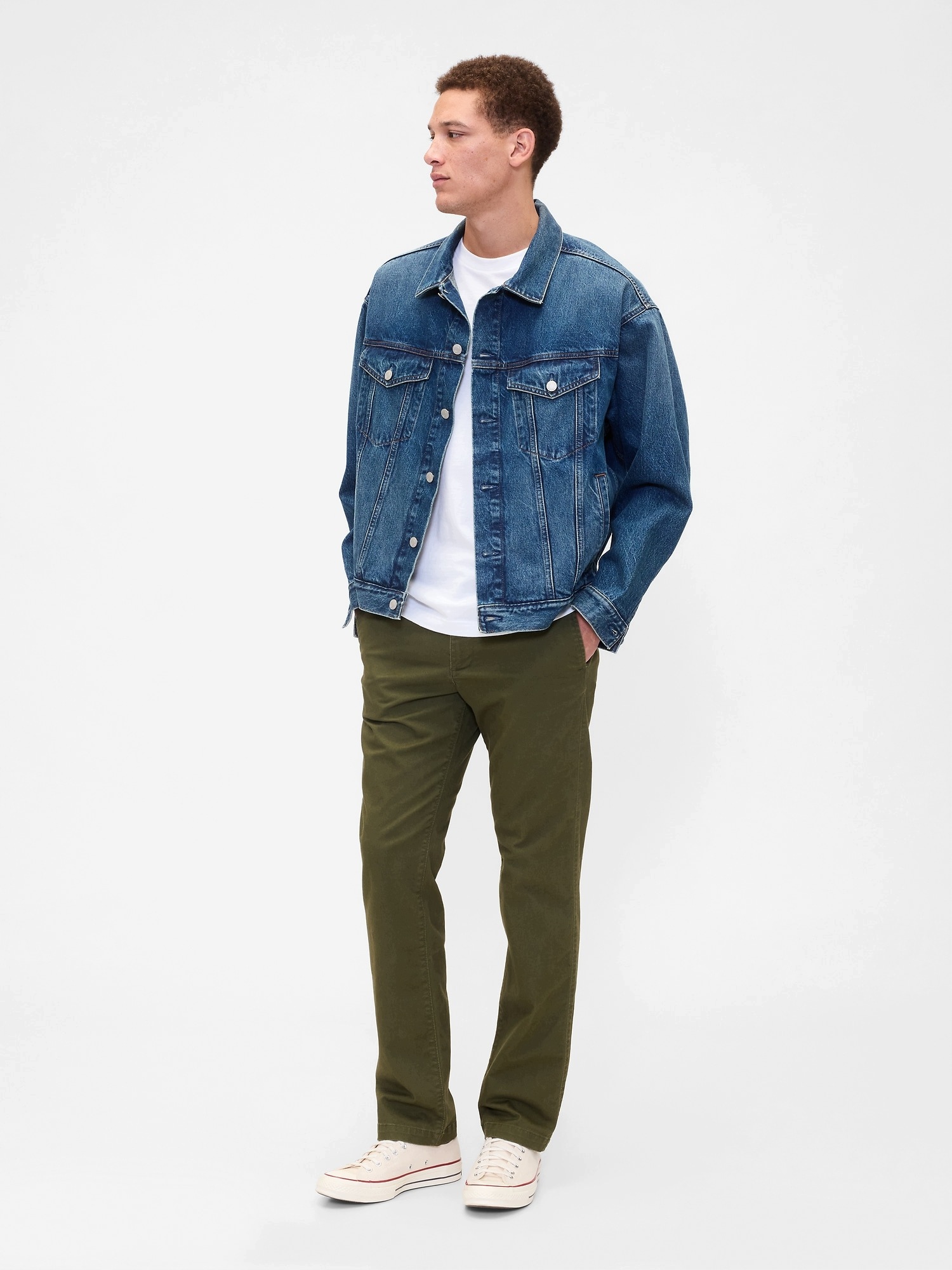 Gap Kalhoty Straight Fit GapFlex