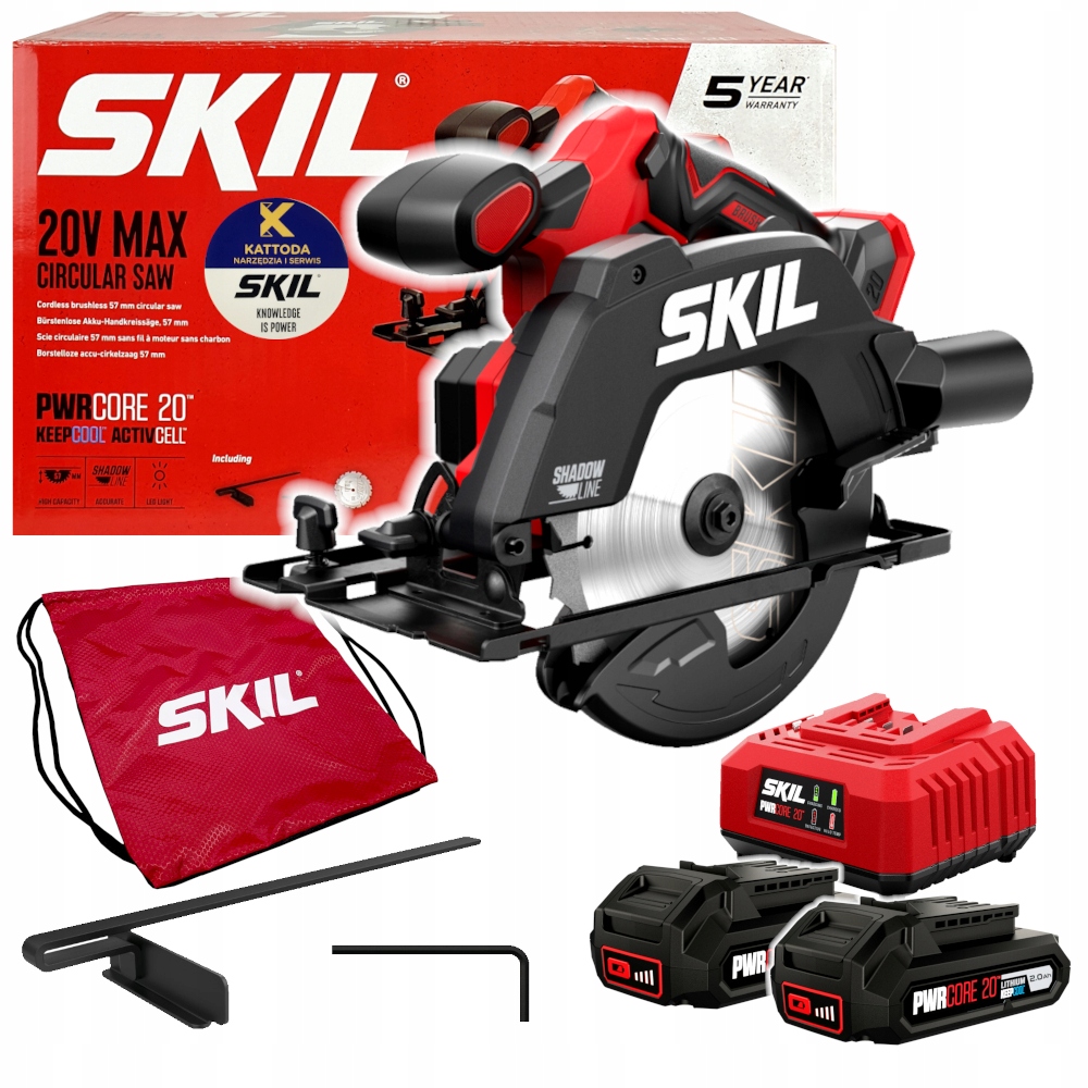 Pilarka tarczowa Skil 20V 3551 165mm 2x2.0Ah
