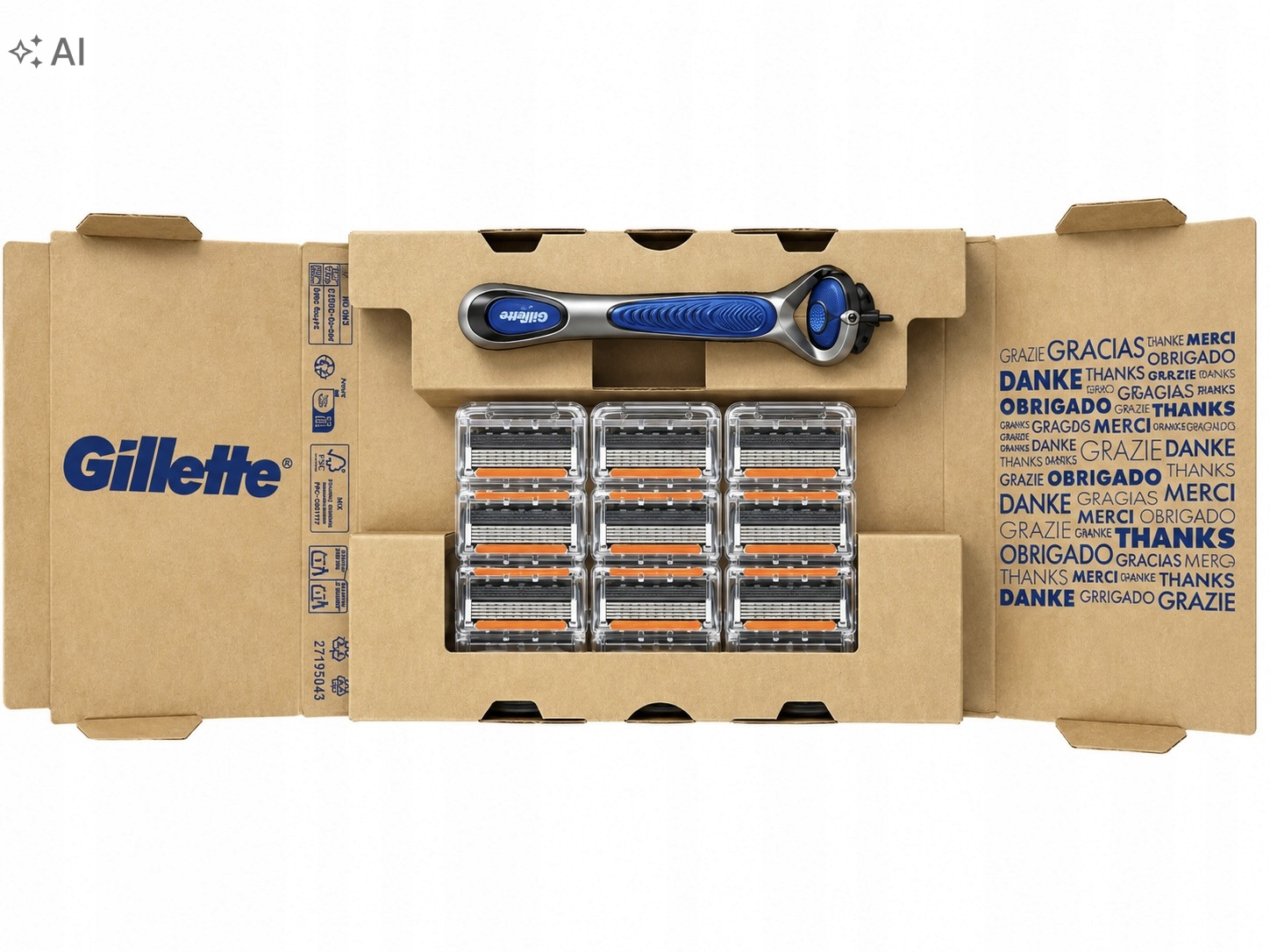 Gillette Fusion5 ProGlide Uefa Strojek 12 náplní