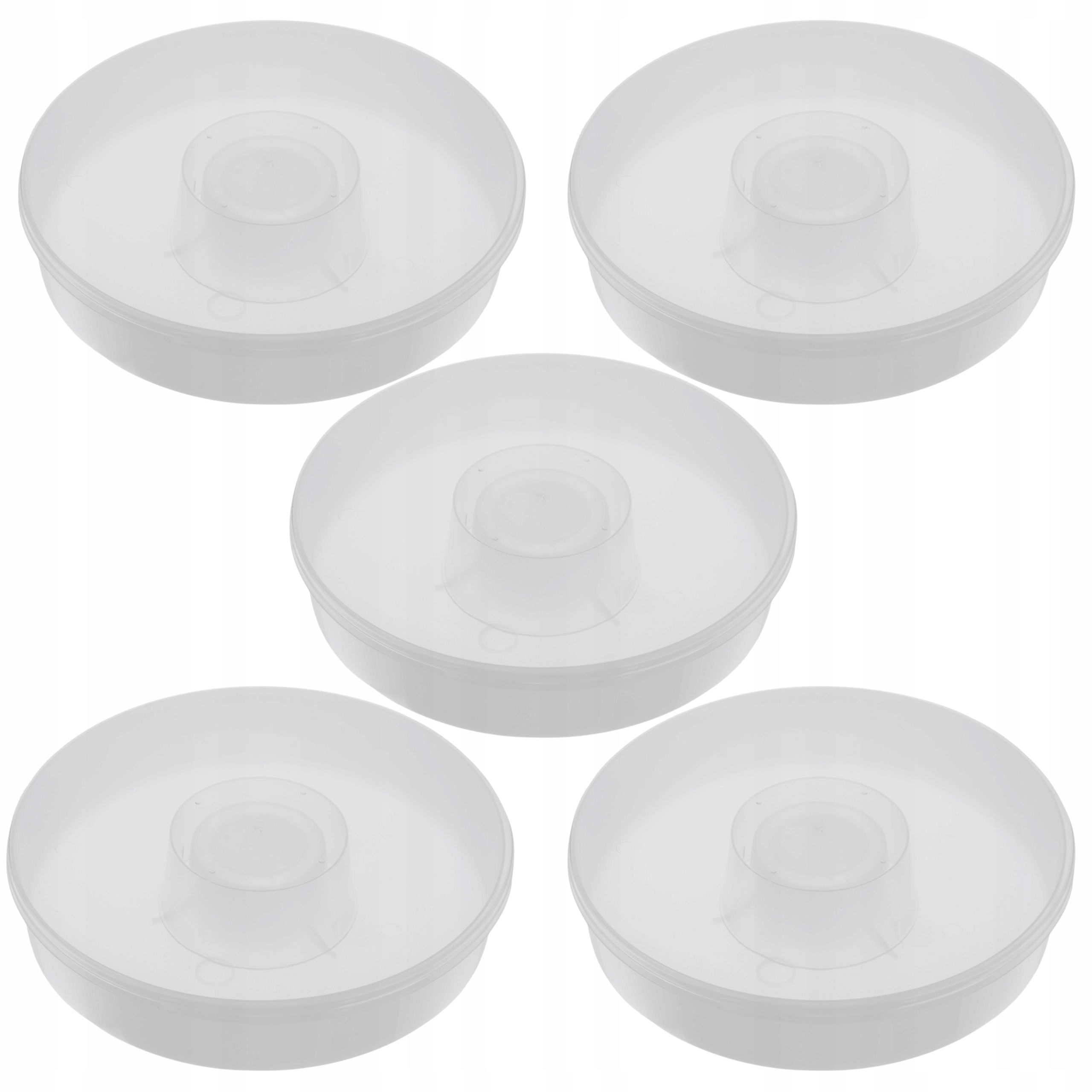 Kruhová podkrmová krmítka s průhledným víčkem 2L 5x BRCtech