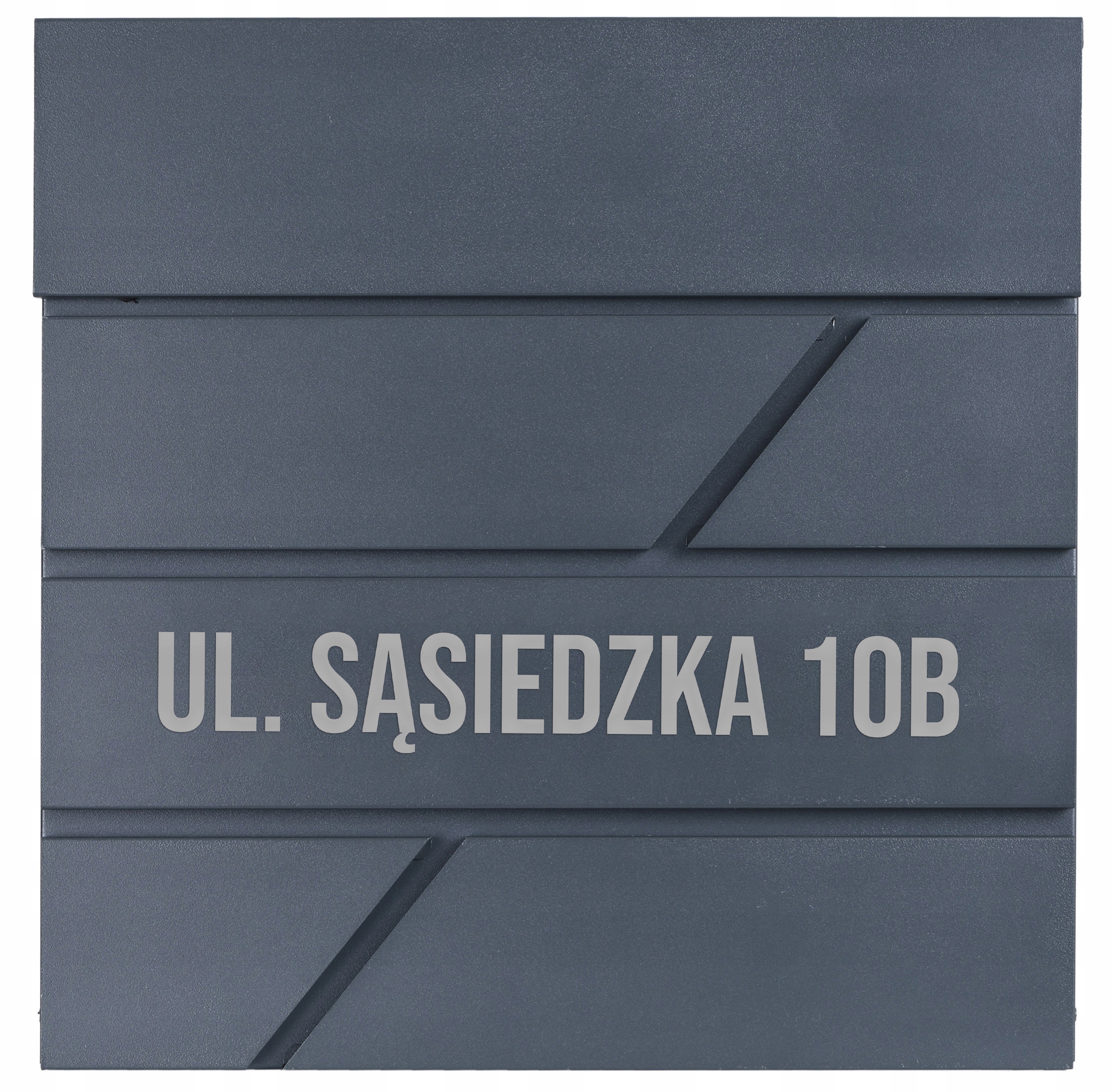 Poštovní Schránka Poštovní Antracit Číslo Domu Moderní, Robustní Gravírování