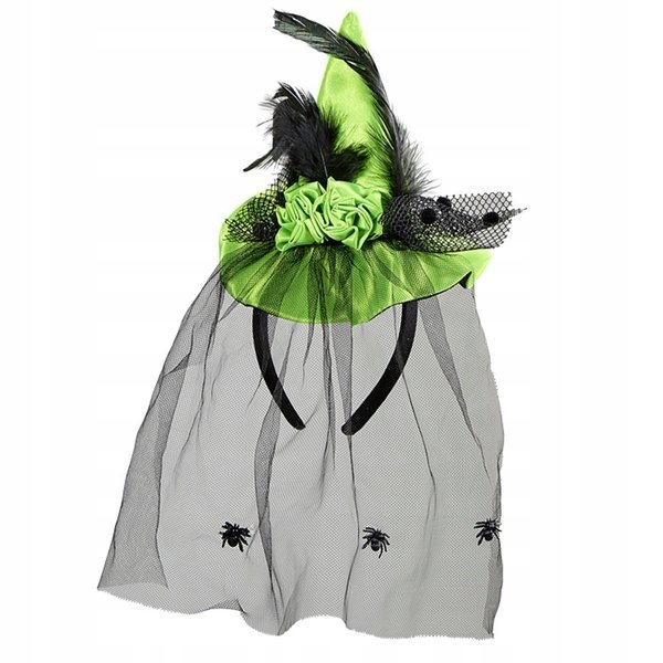 OPASKA Z KAPELUSIKIEM CZAROWNICY ZIELONYM