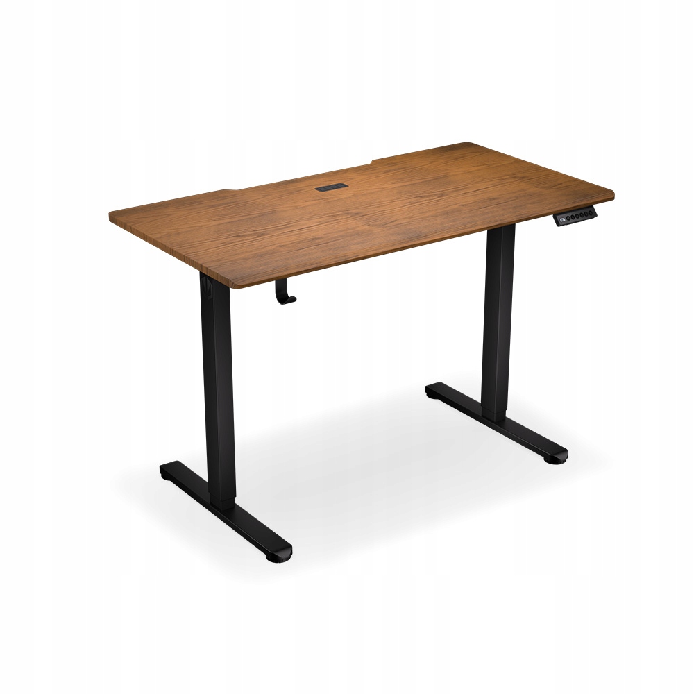Biurko Endorfy Atlas S Electric Dark Wood, elektryczny podnośnik, ciemne