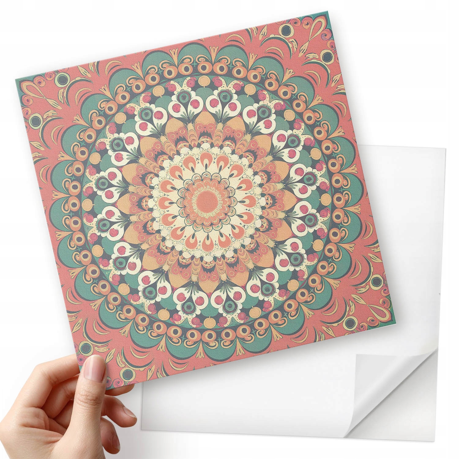 Vinylové Pvc dlaždice Motiv mandaly s jemnými akcenty 20x20x20 cm