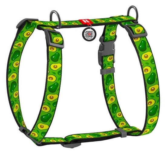 Levně Postroj Pro Psa Avokádo Barevný Anatomický Collar Waudog Nylon Velikost L