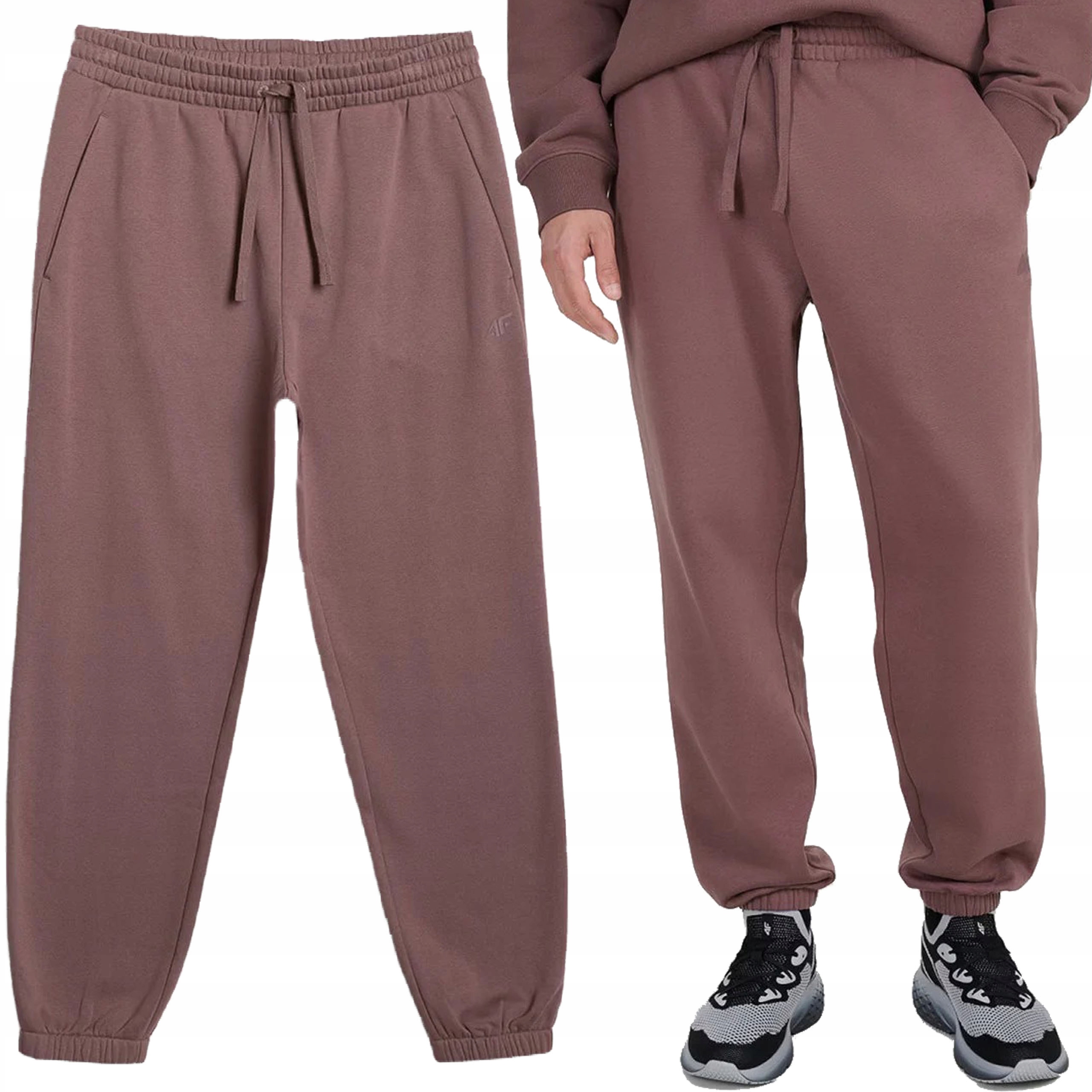 Spodnie Dresowe Męskie 4F Joggery Sportowe Dresy Bawełniane M1273-81S-3XL