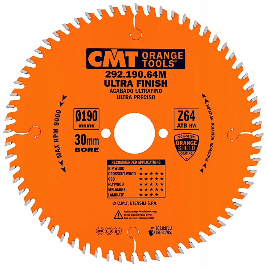 

Cmt Tarcza do cięcia drewna laminatu 190x30mm 64z