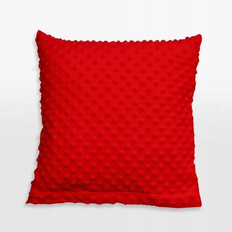 

Poszewka Minky Minki 40x40 Czerwona Wytłaczana