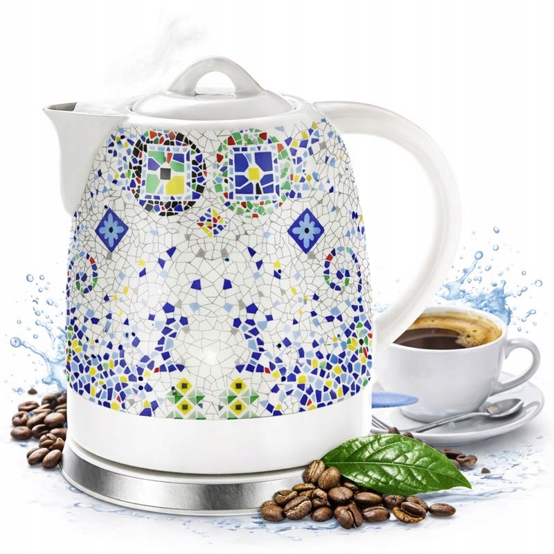 Czajnik Ceramiczny elektryczny Orient 1,5L 1350W bezprzewodowy cichy