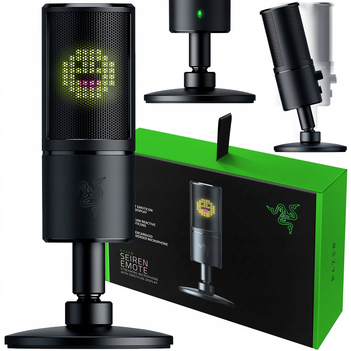 Razer Seiren Emote Kondenzátorový Mikrofón Pre Streamovanie Hier Pre Hráčov