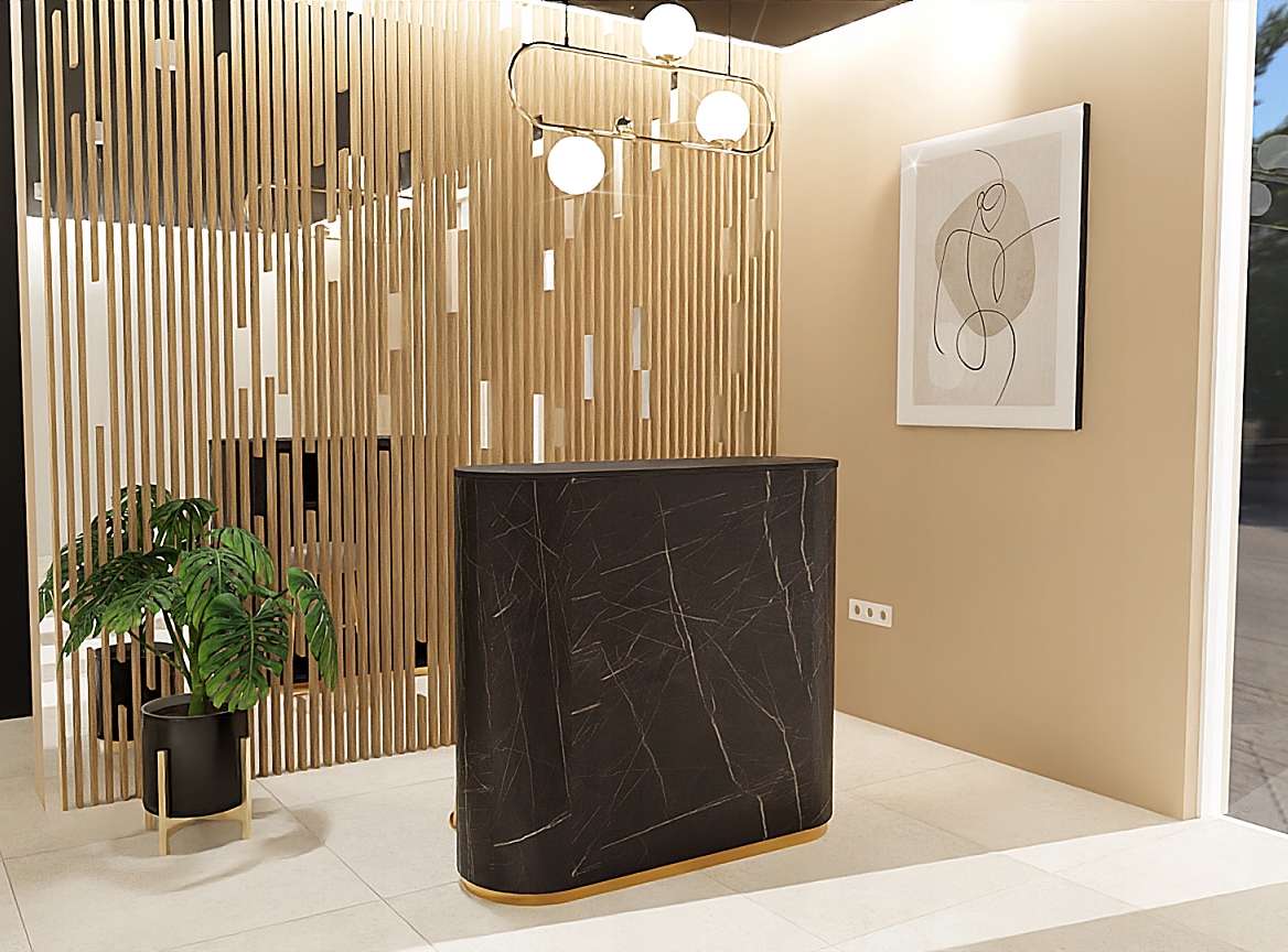 RECEPCJA szer. 90 cm. BIAŁA MATOWA LADA Marka inna marka