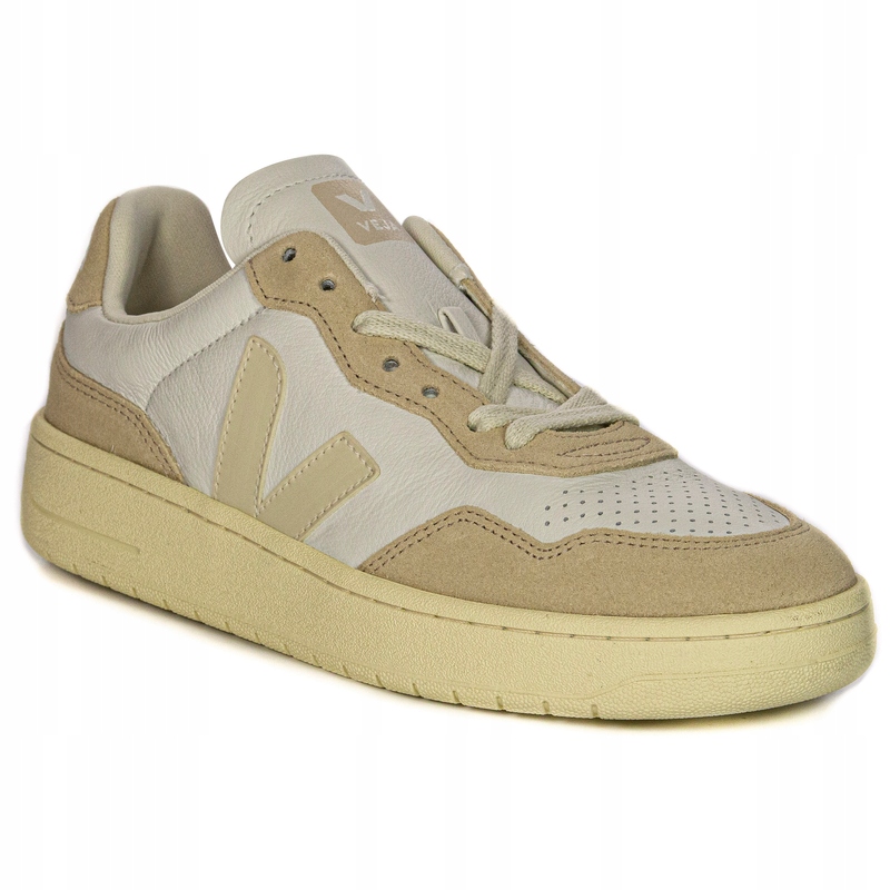 Veja Sneakersy damskie skórzane White Pierre biało beżowe VD2003377A r.41