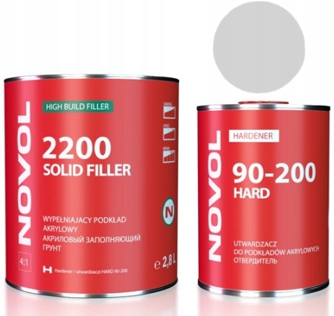 NOVOL SOLID FILLER 2200 АКРИЛОВА ГРУНТОВКА СІРИЙ 3,5 Л