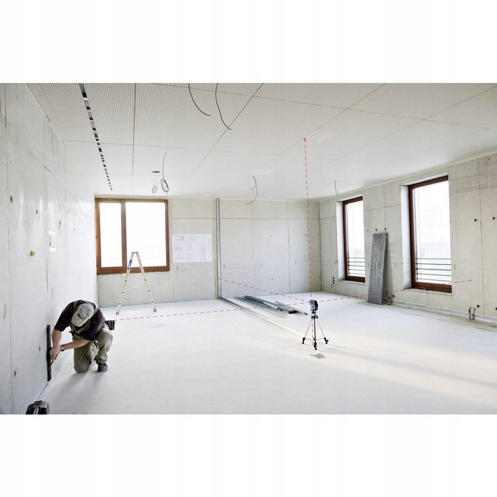 Laser liniowo-punktowy Bosch GCL 25 + BS 150 + Wkładka do L-Boxx Czerwony Model GCL 25 Professional