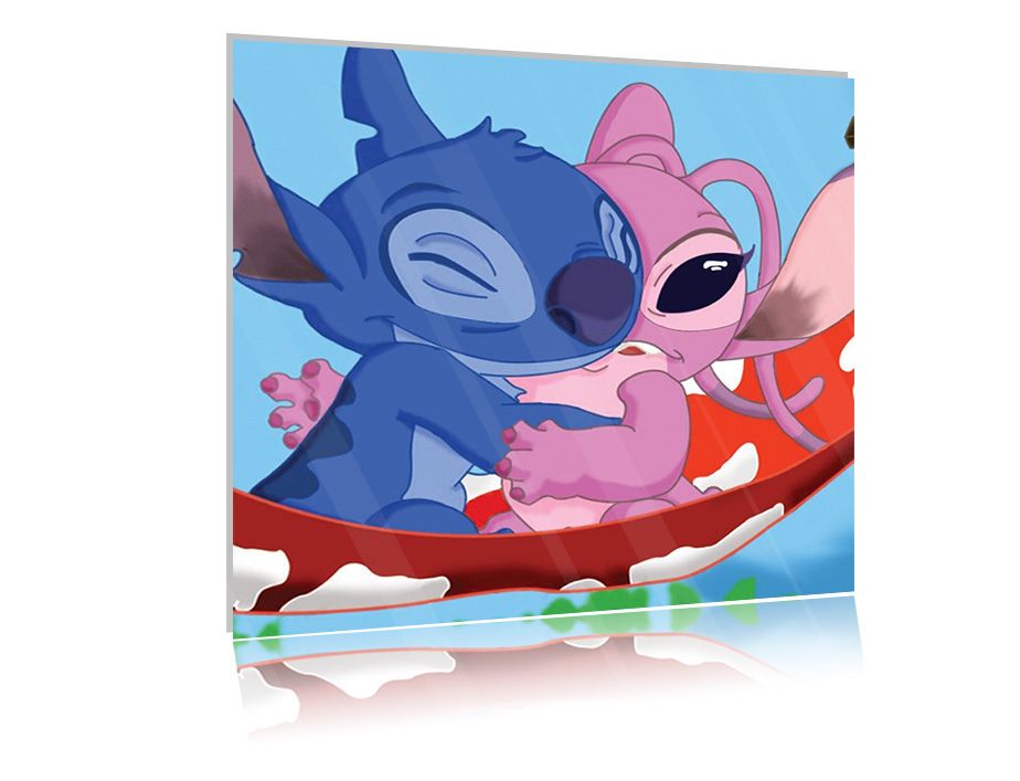 

Obraz szklany na szkle Lilo & Stich 05 50x50