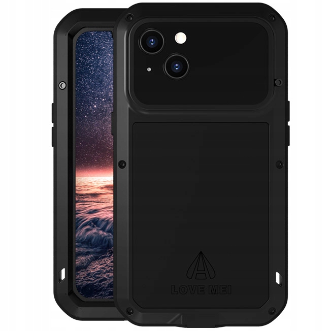 Pouzdro pancéřové sklo pro iPhone 13, Love Mei, pouzdro