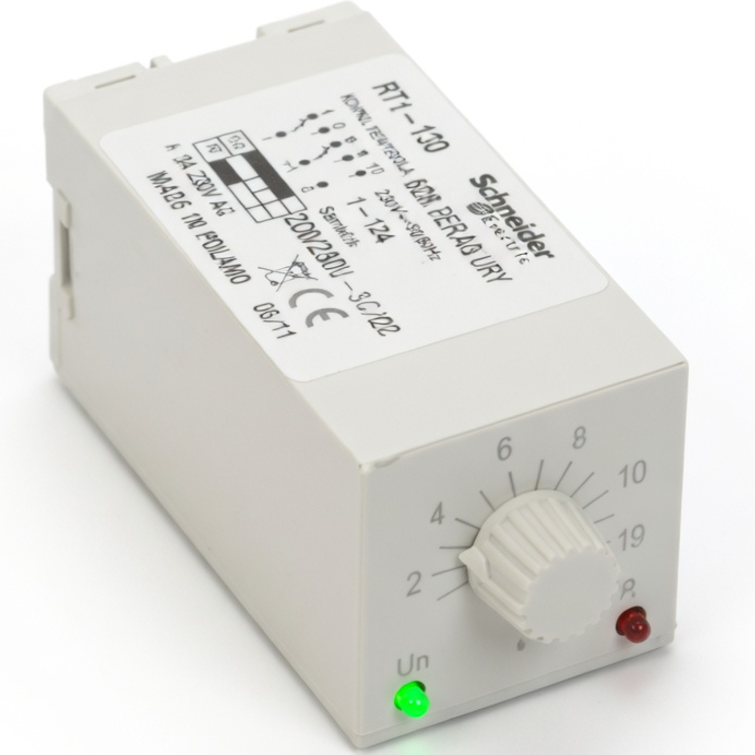 Przekaźnik Czasowy 230V Ac-dc Schneider RTX-133-120s-220-230AC-D