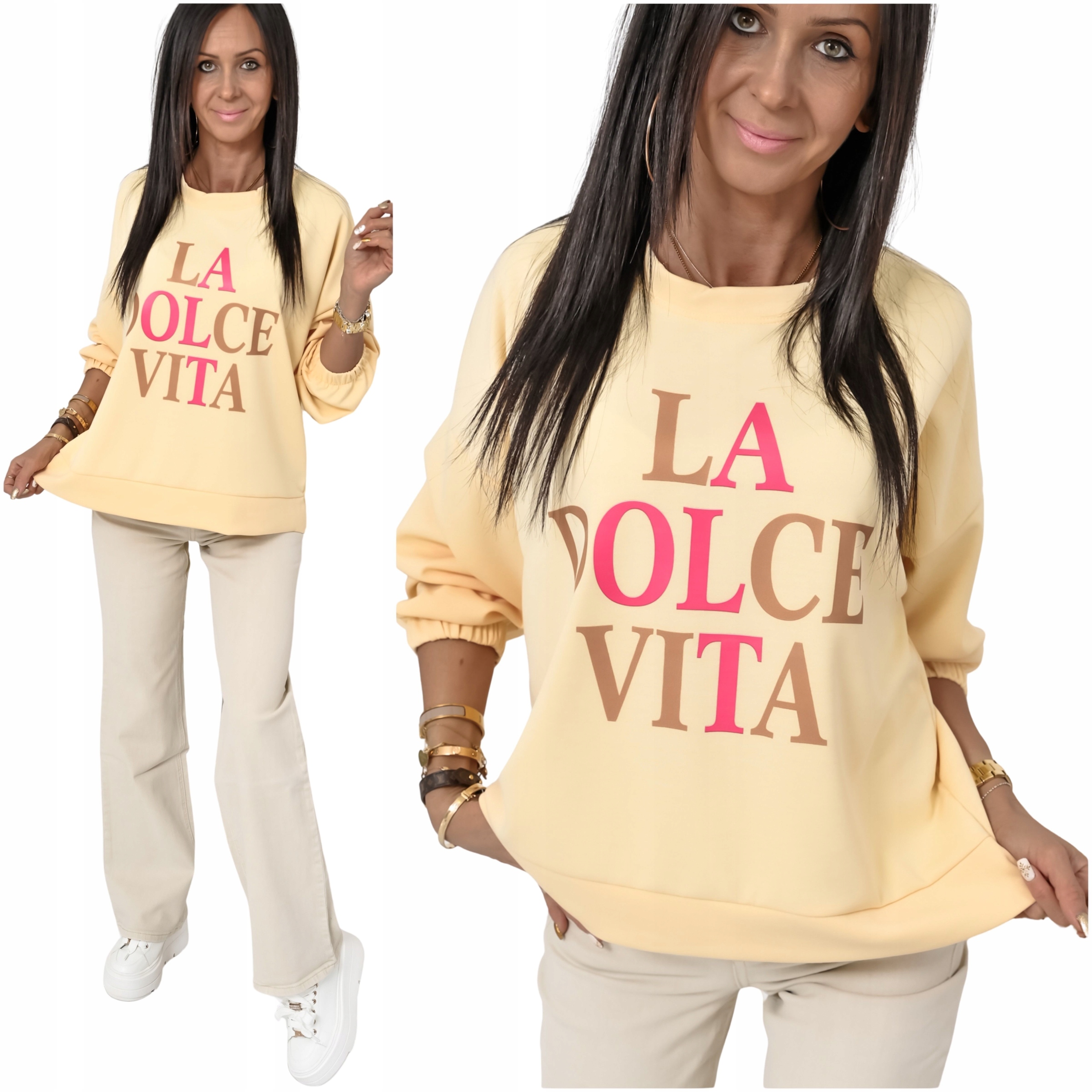 Stylowa Wiosenna Damska Bluza La Dolce Vita! WZ.2