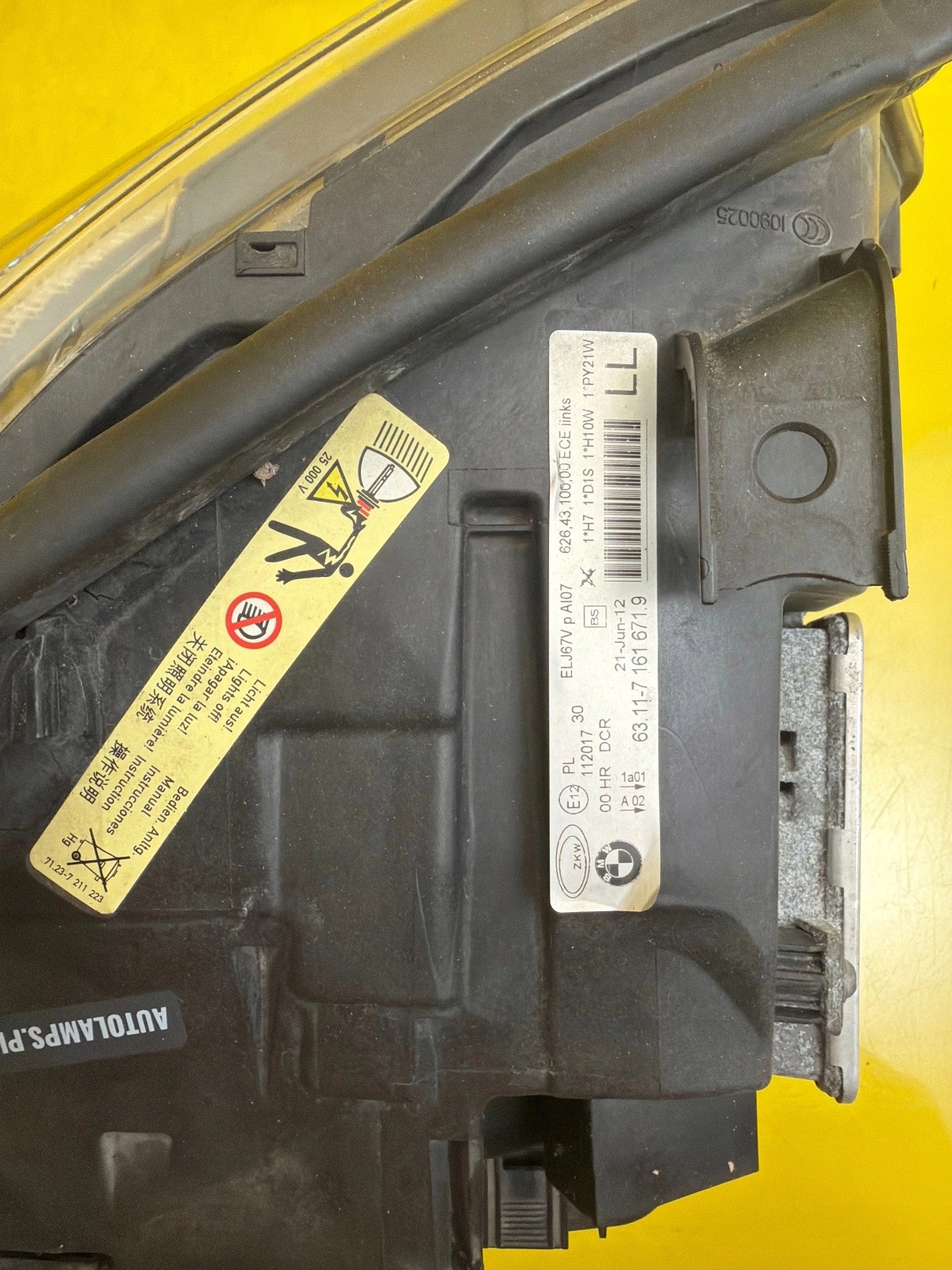 light left BMW 3 E90 E91 Xenon positioning 7161671