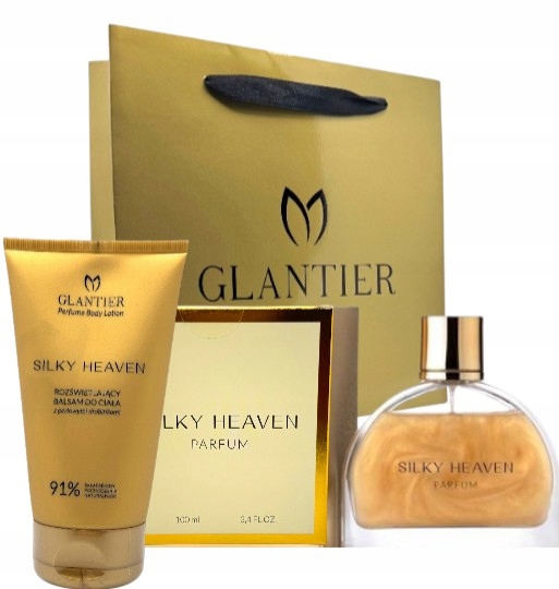 Glantier Sada Silky Heaven: Parfém 100 ml Balzám 150 Ml Taška