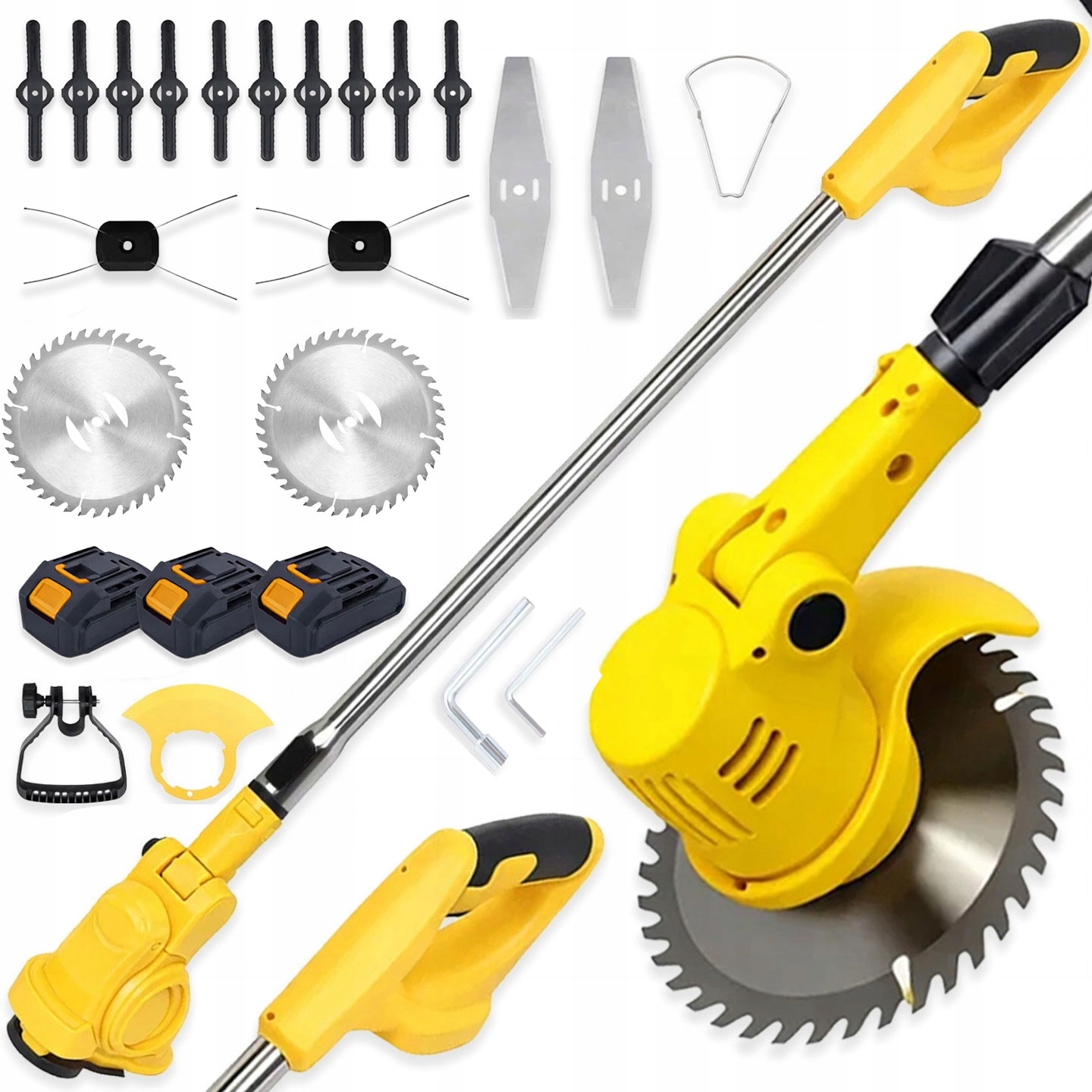 Křovinořez Aku Vyžínač Křovinořez Zahradní Na Trávy 3x Aku Set