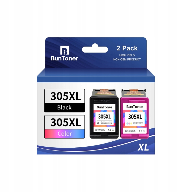 BunToner 305XL tusz zamiennik czarny i kolor do Hp 305 XL