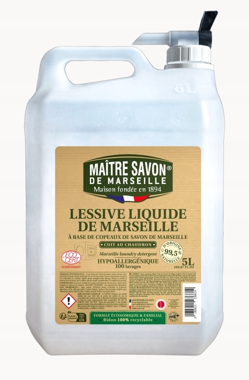 

Maître Savon Płyn do prania Marseille Ecocert 5L
