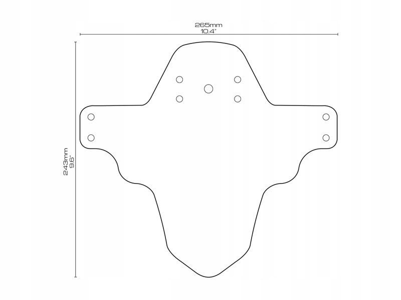 Przedni Błotnik Rowerowy 26 27.5 29 AMS Złoty Couture Marka AMS