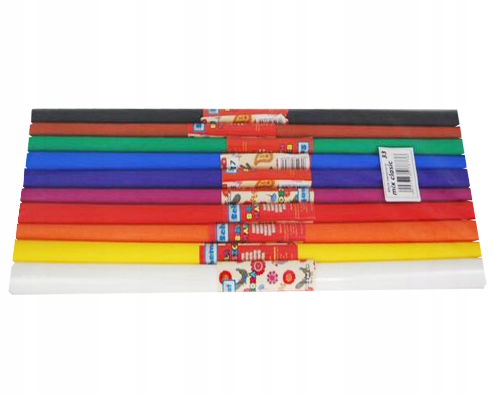 

Bibuła Marszczona MIX Classic 10 Rolek 50x200cm