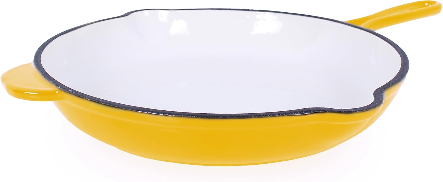 Panvica Liatinová Smaltovaná 26,5CM Indukcia Rúra Grill Krémová