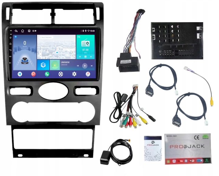 Rádio Navigácia Android Carplay Ford Mondeo 2004-2007 4GB 64GB Sim