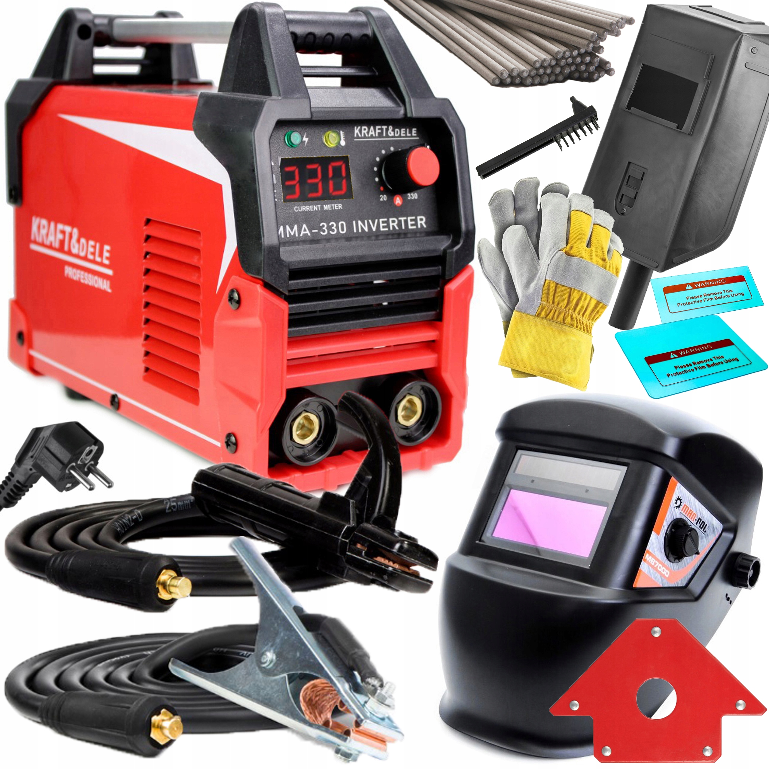 

Spawarka Inwertorowa Inwerterowa 330A LCD Zestaw