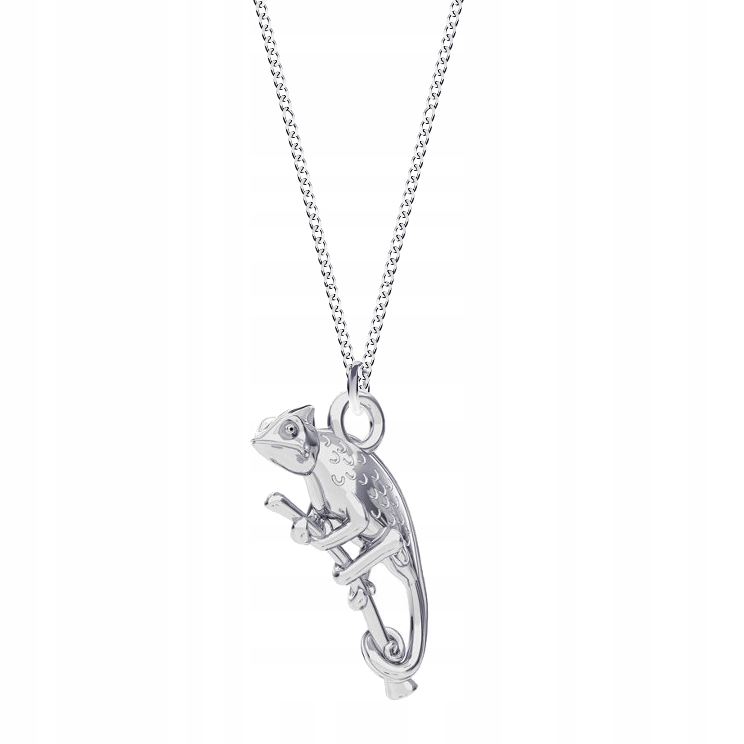 Stříbrný náhrdelník Pancíř Kameleon 3D Symbol změny v životě Stříbro 925