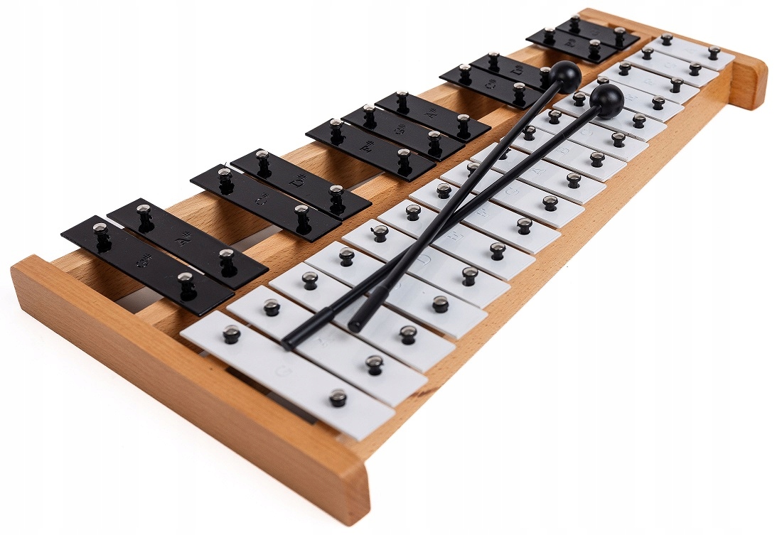 DZWONKI CHROMATYCZNE CYMBAŁKI SZKOLNE DLA DZIECI - POKROWIEC -ZESZYT DO NUT Rodzaj cymbałki