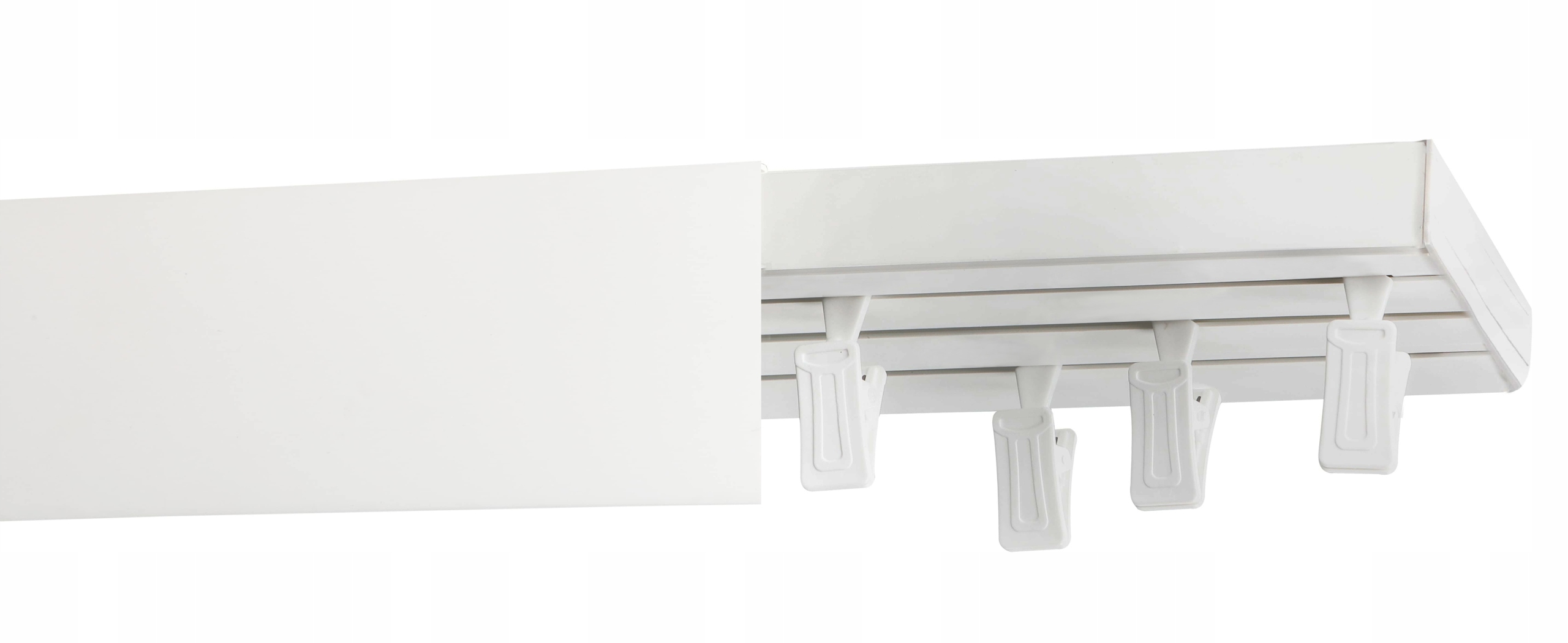 

Karnisz III-torowy 290cm Szyna Pcv Z Osłoną Białą