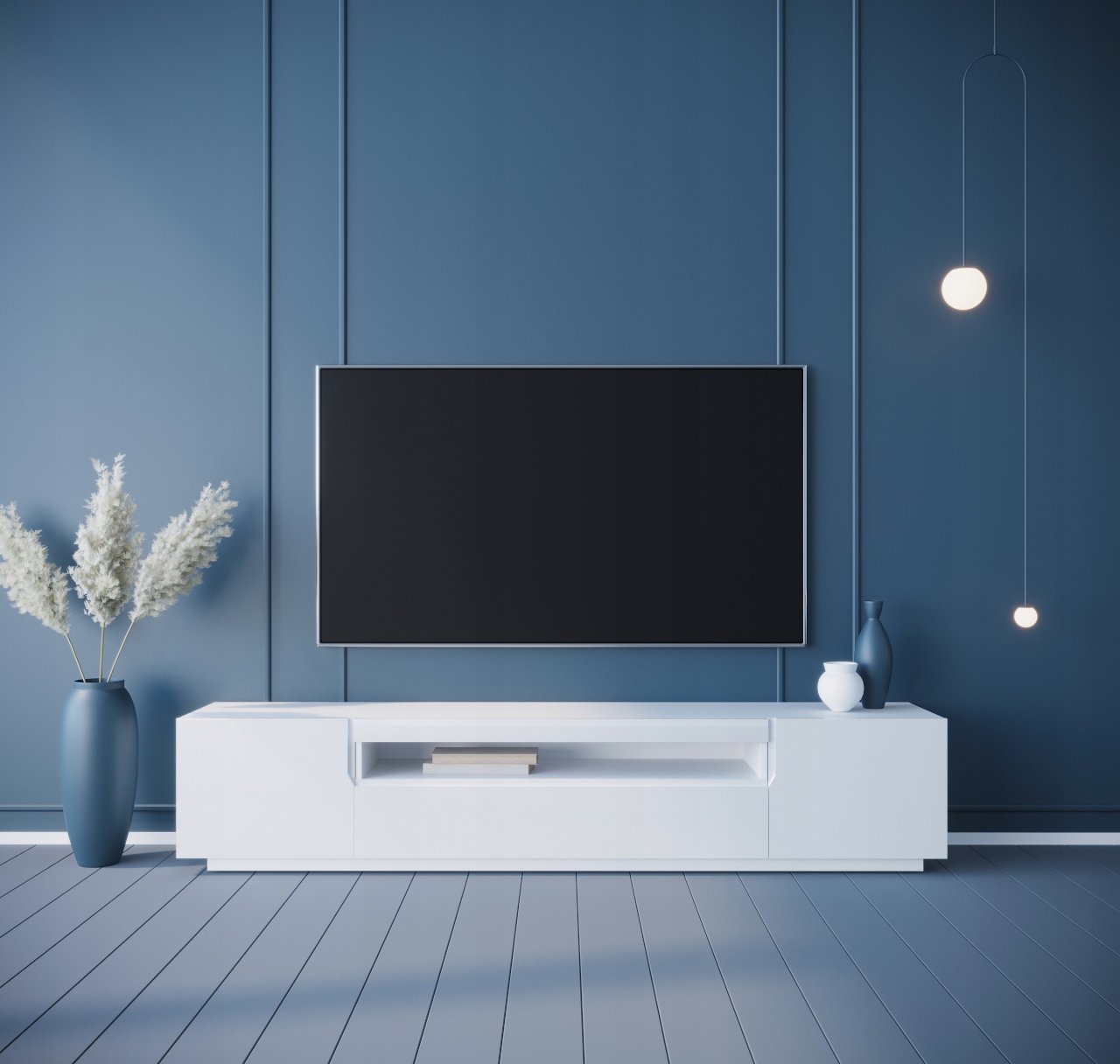 Szafka komoda RTV DONE 200 Biały / Biały połysk Kod producenta 12530PL