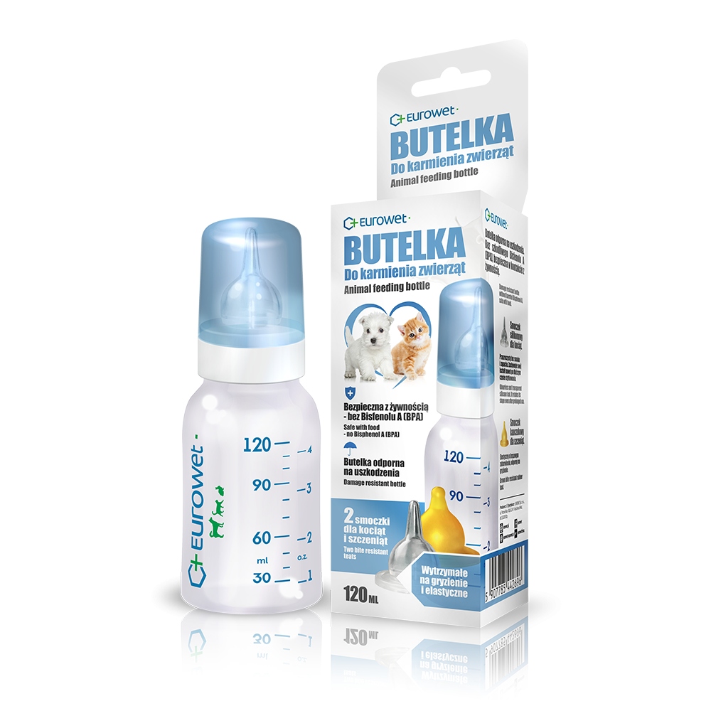 

Eurowet Butelka do karmienia zwierząt 120ml