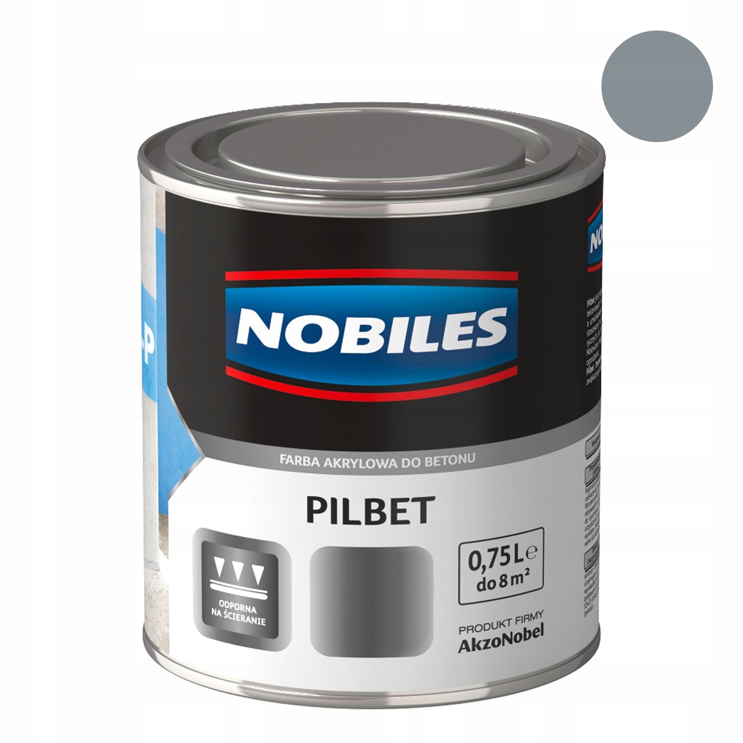Pilbet Szary 5l farba akrylowa do posadzek betonu Nobiles