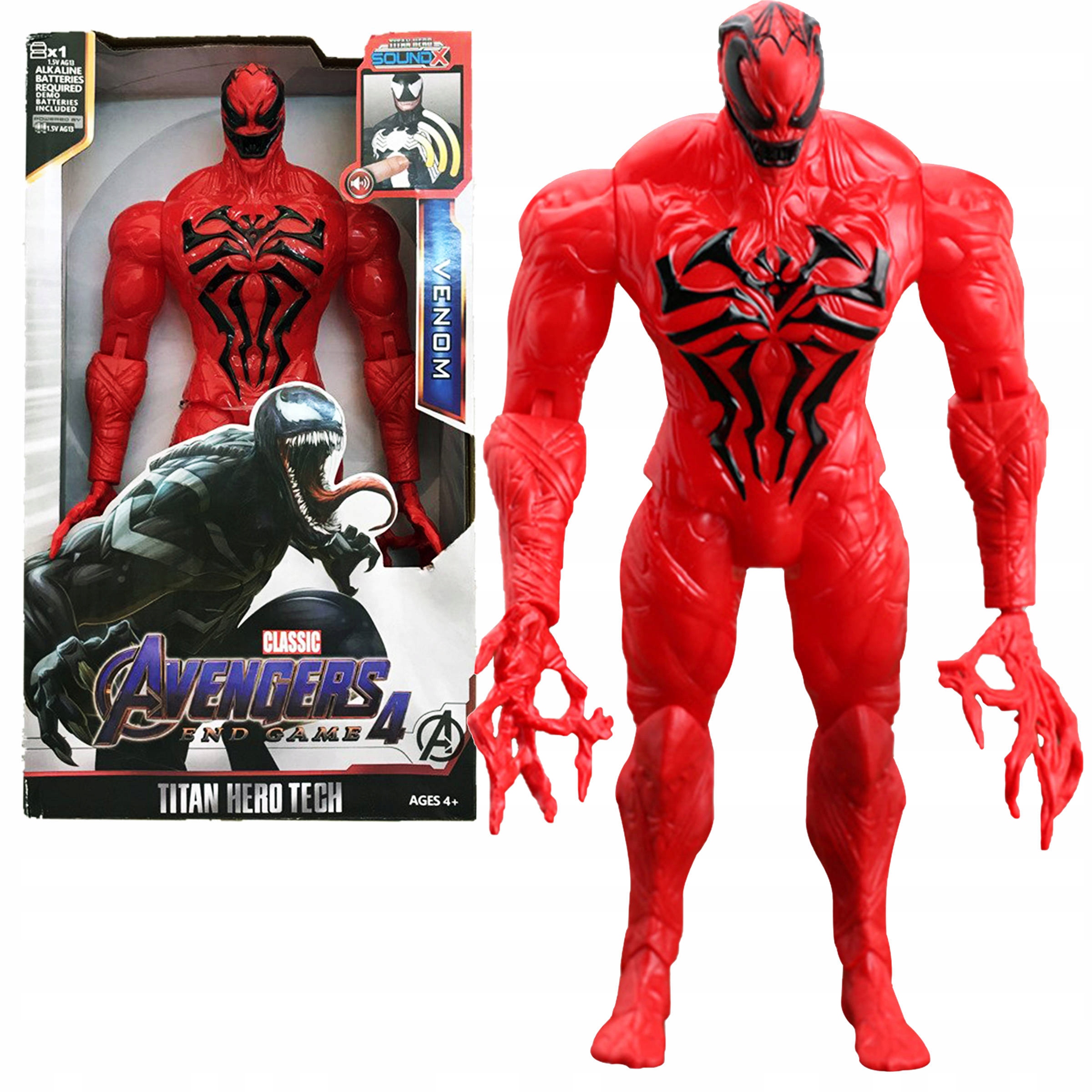 

Venom Duża Interaktywna Ruchoma Figurka Dźwięk 30