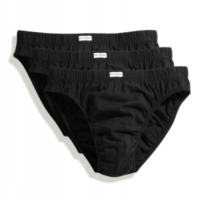 

Slipki Męskie Classic Fruit of Loom 3pak Czarny M