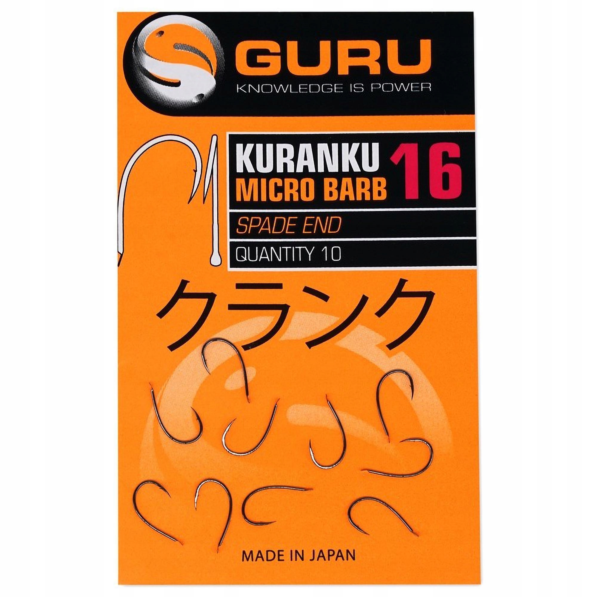 Haczyki Guru Kuranku Micro Barb Spade End Rozmiar 12