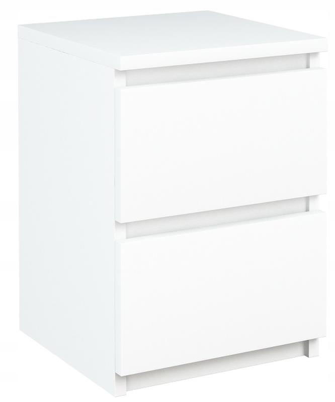 

Szafka nocna EX3 biała stolik nocny 2 szuflady