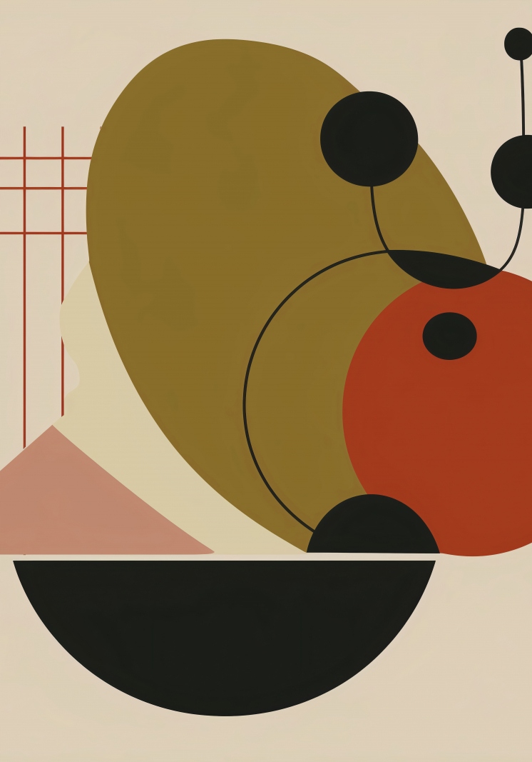 Plakát 70x100 cm Geometrický Balanční systém