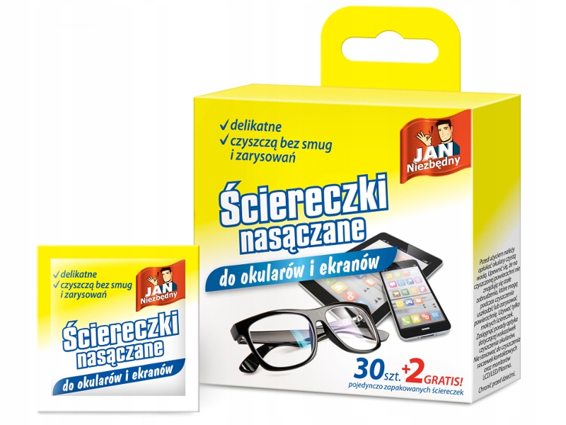 

Jan Niezbędny Ściereczki Nasączane Do Okularów