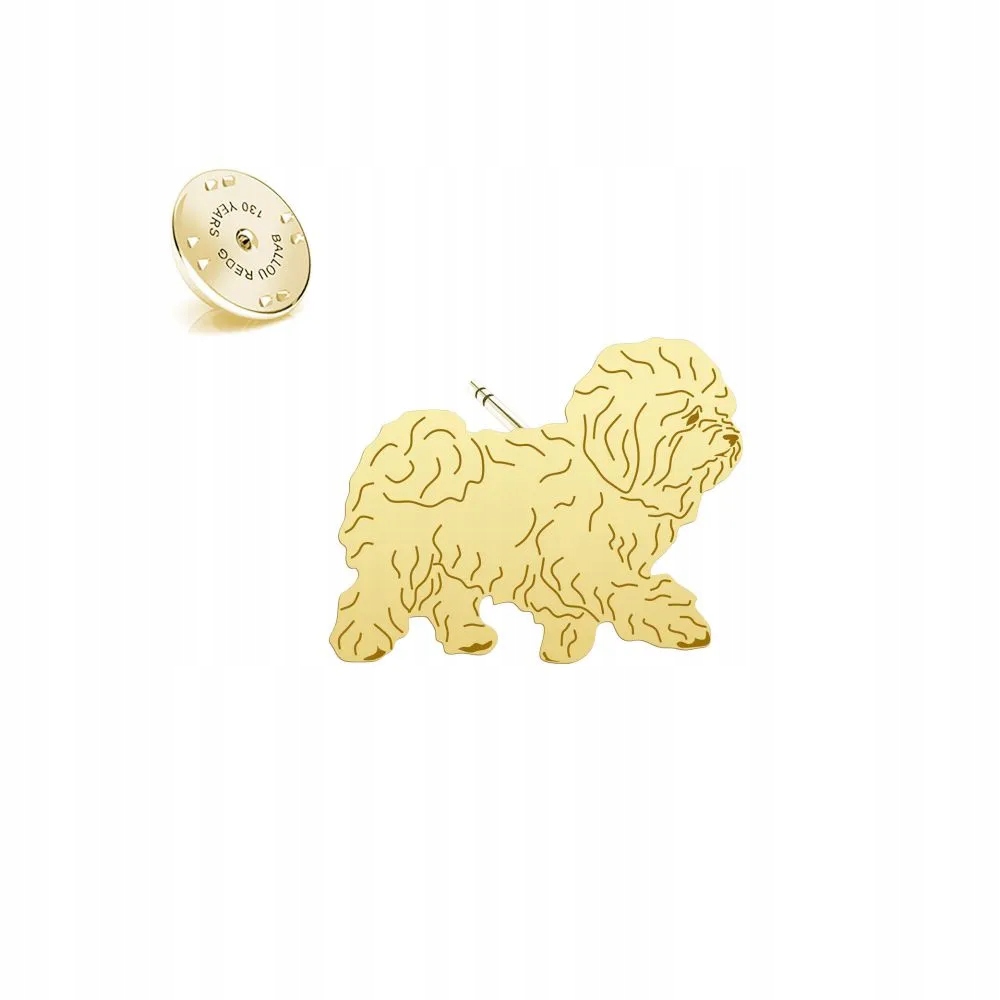 Odznak s Boloňským psem 925 Šperky Dárek Dedikace Bonus