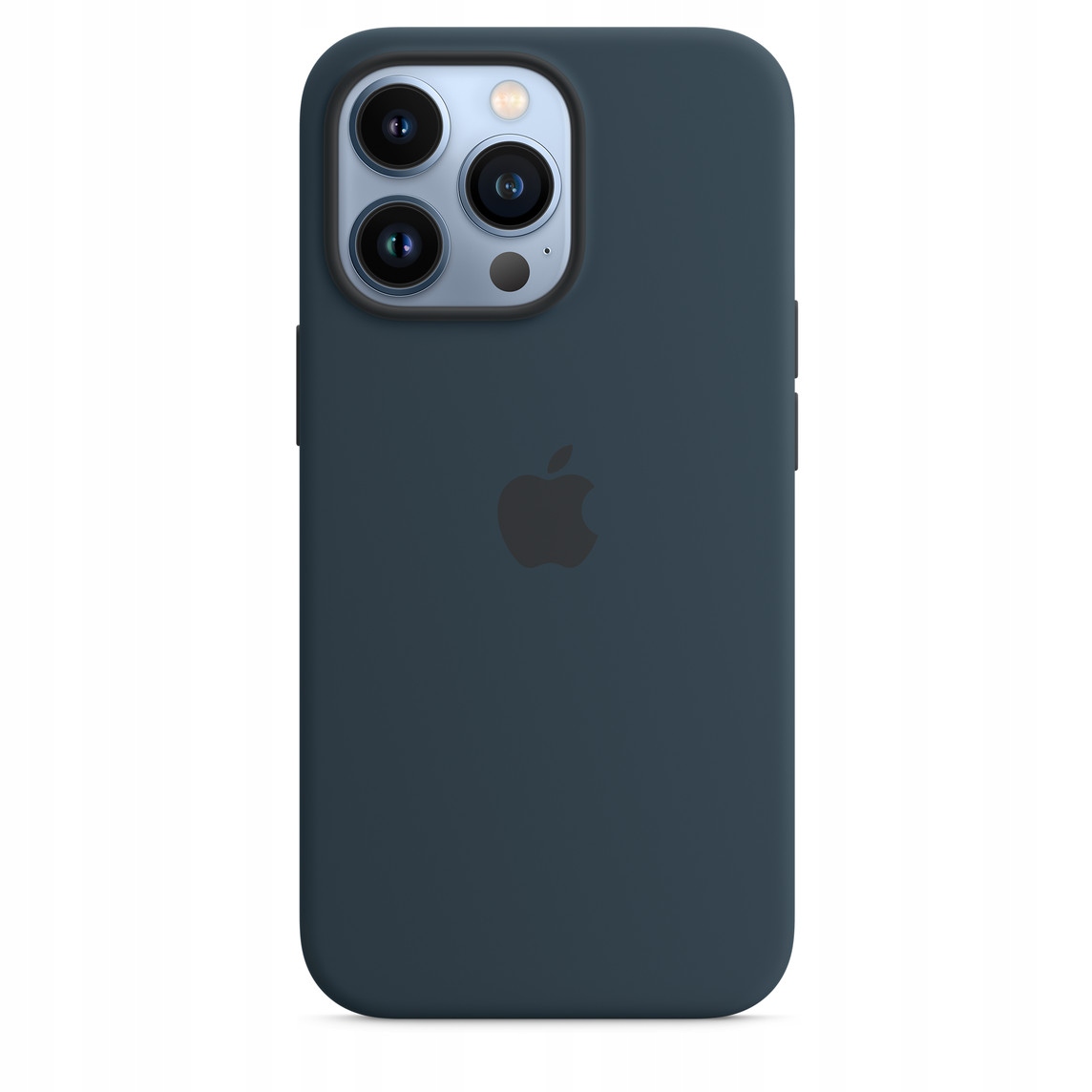 Silikonové pouzdro pro iPhone 13 Pro Abyss Blue, bouřková světle modrá