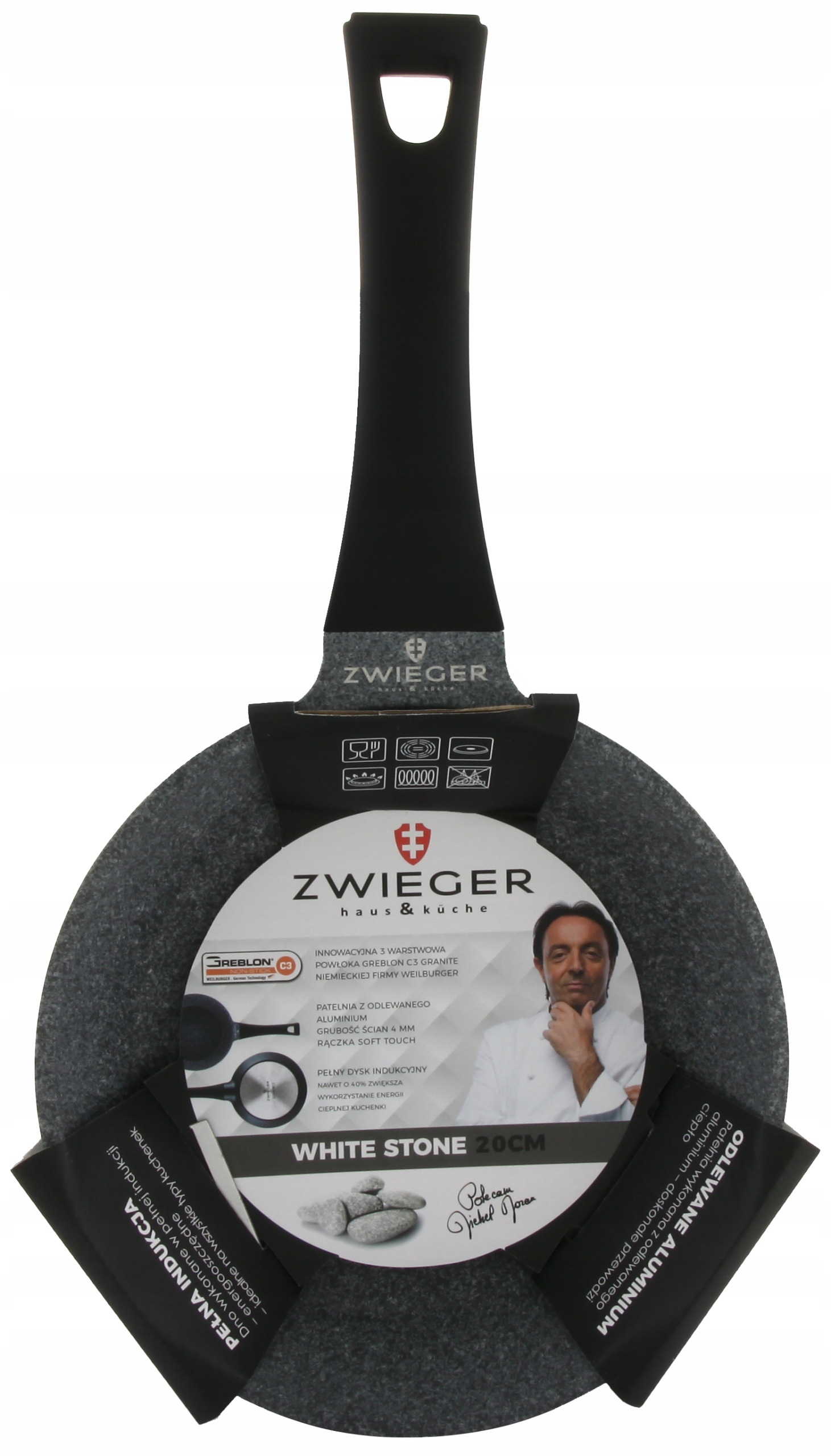 

Zwieger Patelnia 20 CM White Stone Indukcja