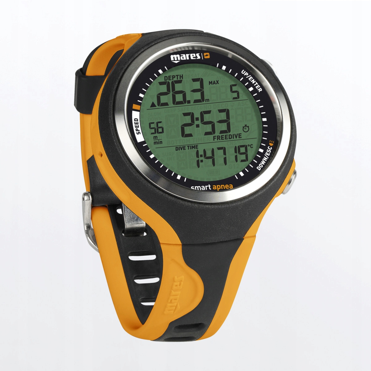 Potápěčský Počítač Mares Smart Apnea Orange pro freediving a lov