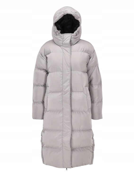 Dámský dlouhý zateplený kabát Superdry Šedý, velikost 44