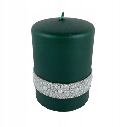 

Świeca Walec Crystal Fi 7 Zielony